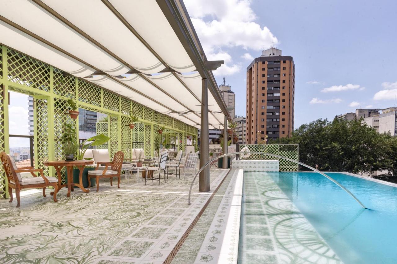 Rosewood São Paulo Hotel Exterior foto The rooftop pool at the hotel